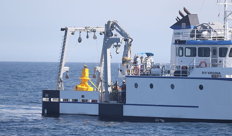 placing large mooring