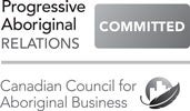 Progressive Aboriginal Relations. Canadian Council for Aboriginal Business Committed Logo